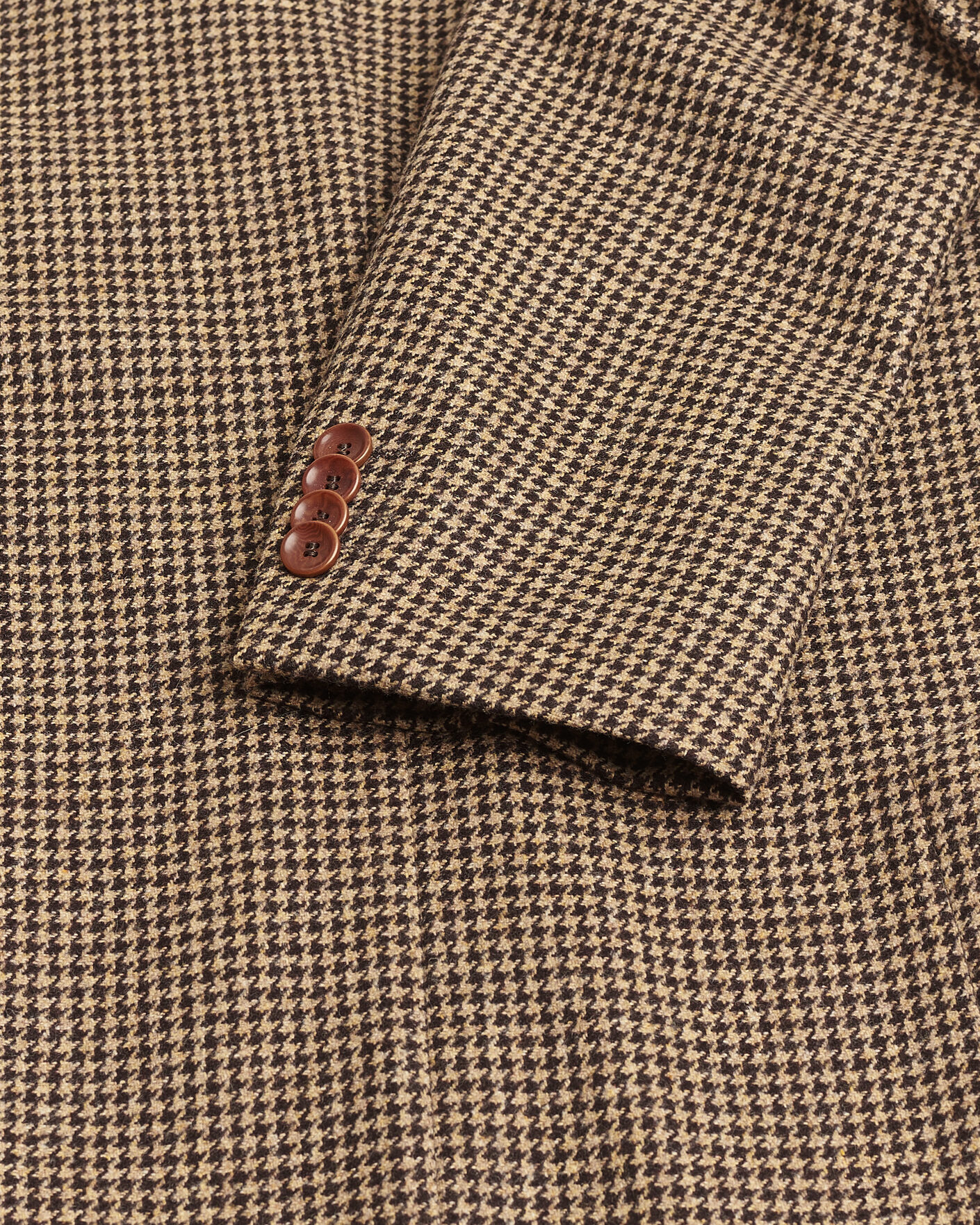 Herre | Pre-owned Dressjakker | Pre-owned | Oscar Jacobson Einar Houndstooth Wool Blazer Brown 50