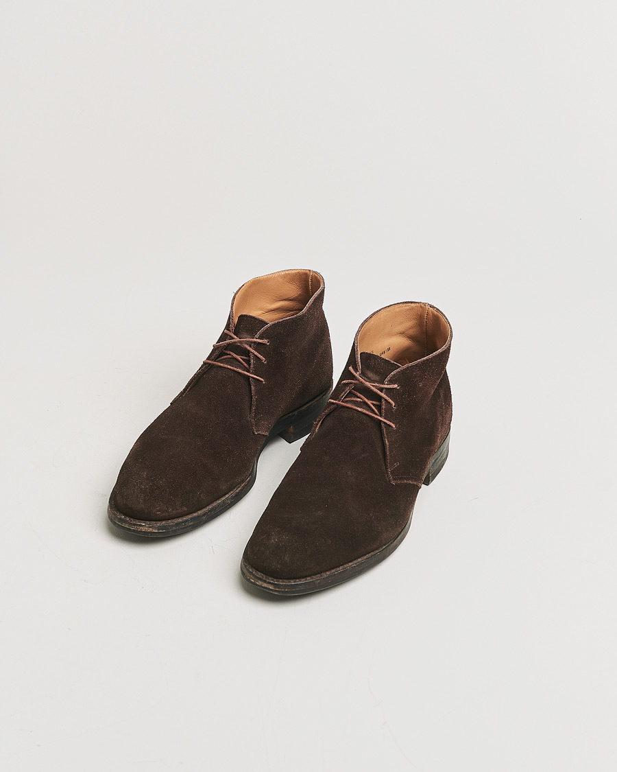 Herre | Crockett & Jones Chiltern Dainite Chukka Boot Brown Suede UK7,5 - EU41,5 | Pre-owned | Crockett & Jones Chiltern Dainite Chukka Boot Brown Suede UK7,5 - EU41,5