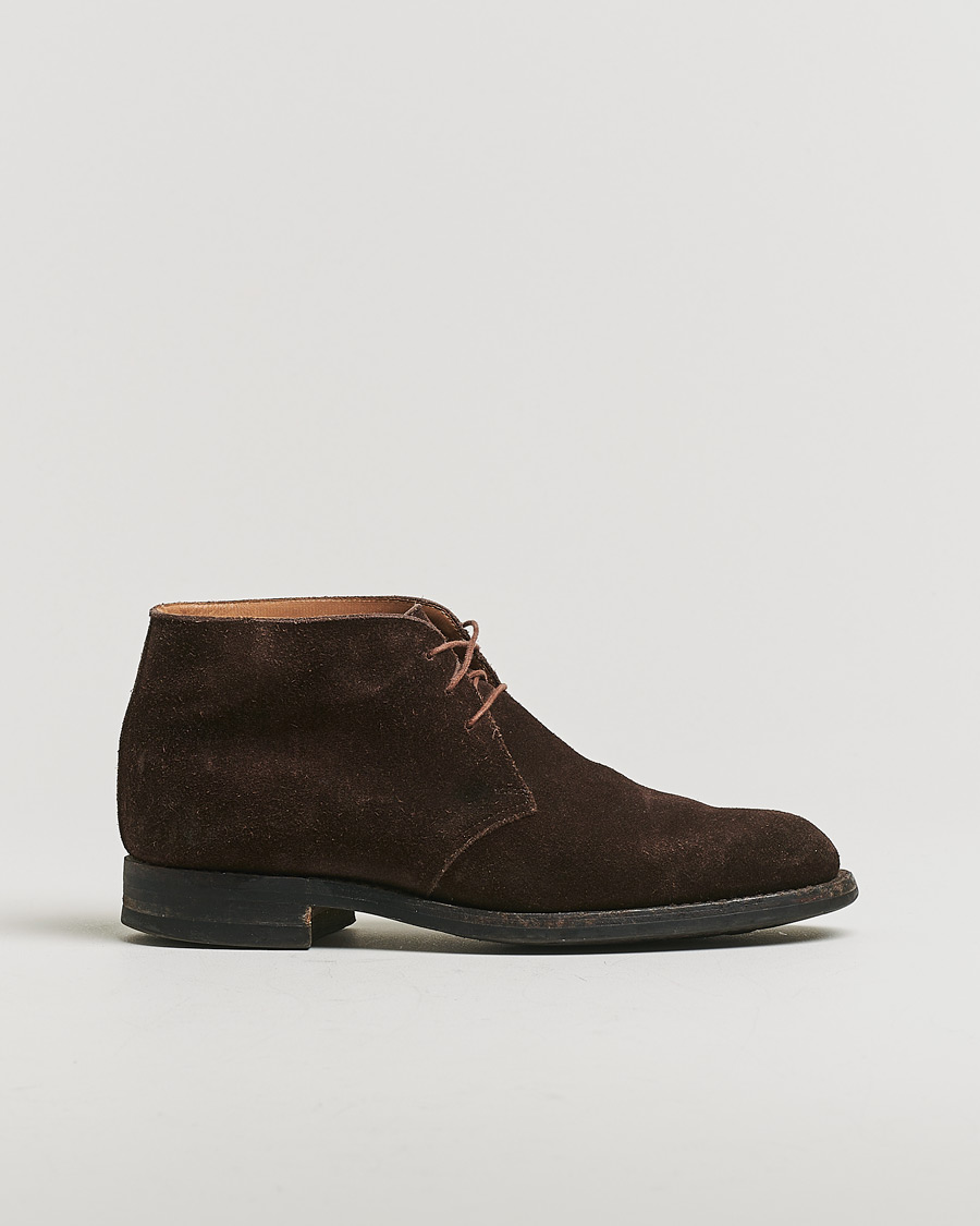 Herre | Crockett & Jones Chiltern Dainite Chukka Boot Brown Suede UK7,5 - EU41,5 | Pre-owned | Crockett & Jones Chiltern Dainite Chukka Boot Brown Suede UK7,5 - EU41,5