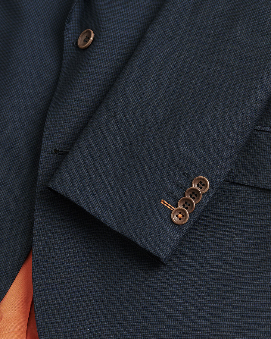 Herre | Pre-owned Dresser | Pre-owned | Morris Wool Suit Navy Check 150