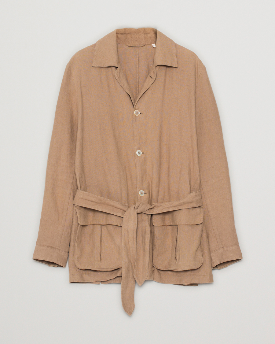 Herre | Stenströms Linen Utility Jacket Beige | Pre-owned | Stenströms Linen Utility Jacket Beige