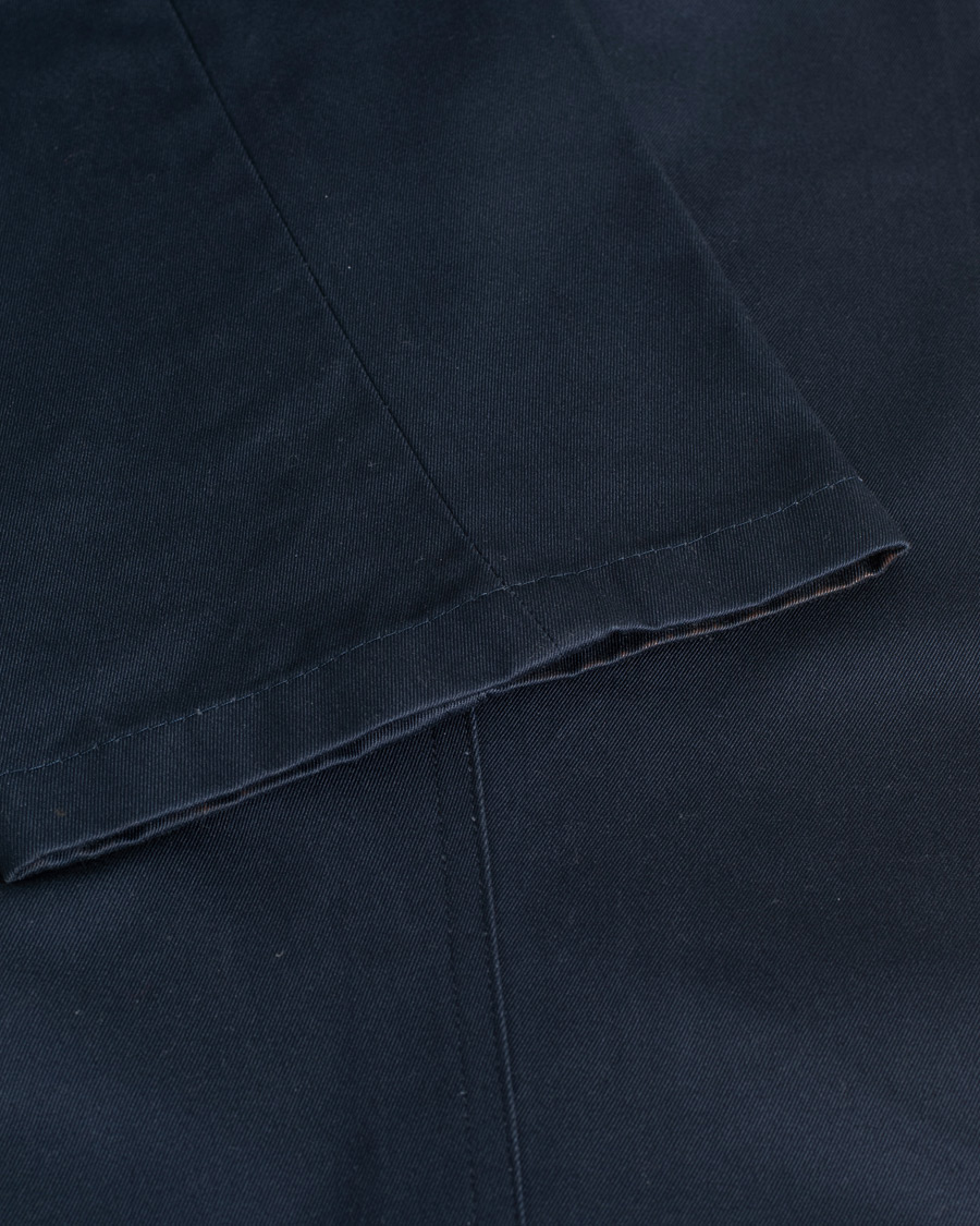 Herre | Thom Browne Unconstructed Cotton Twill Chinos Navy | Pre-owned | Thom Browne Unconstructed Cotton Twill Chinos Navy