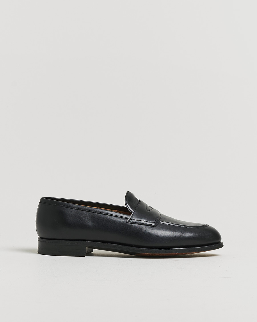 Herre | Pre-owned Randsydde sko | Pre-owned | Edward Green Piccadilly Penny Loafer Black Calf UK7,5 - EU41,5