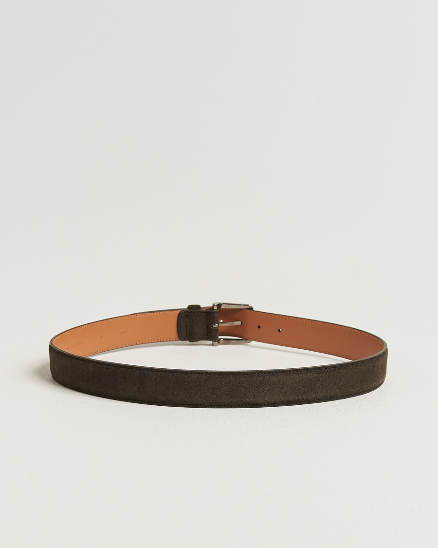 Herre | Pre-owned Assesoarer | Pre-owned | Tod's Suede 3,5 cm Belt Brown 95