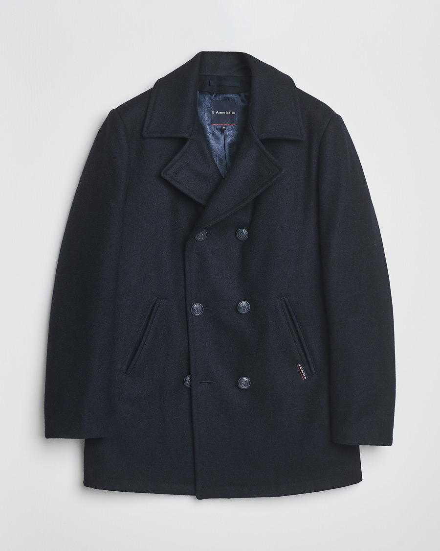 Herre | Pre-owned Jakker | Pre-owned | Armor-lux Kermor Wool Peacoat Navy