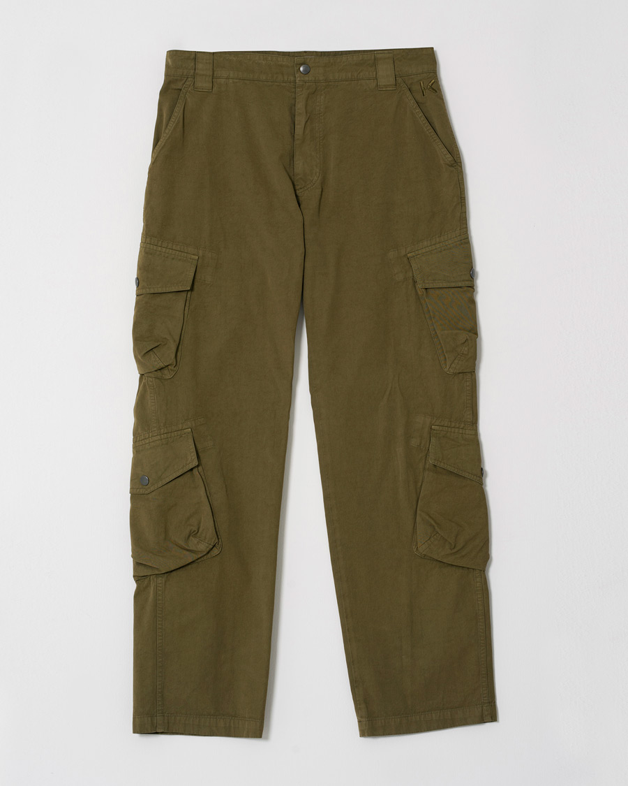 Herre | Bukser | Pre-owned | KENZO Utilitarian Cargo Trousers Green W32