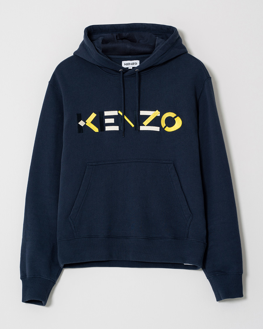 Herre | Gensere | Pre-owned | KENZO Multi Logo Hoodie Navy XS