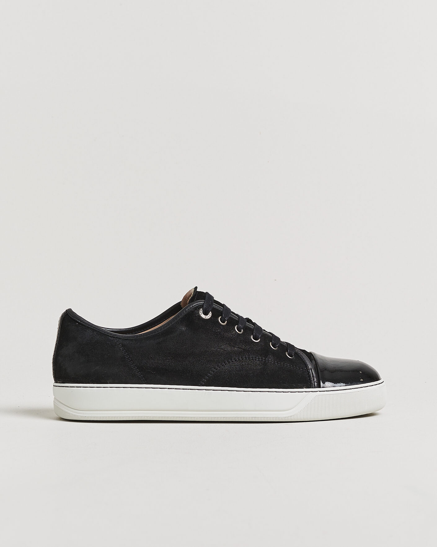 Herre | Pre-owned Sko | Pre-owned | LanvinDBB1 Patent Cap Toe SneakerBlackUK9 - EU43