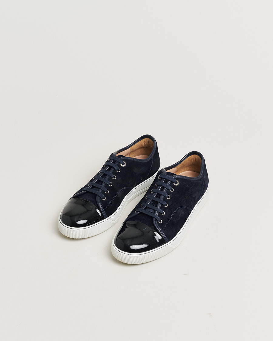 Herre | Pre-owned Sko | Pre-owned | LanvinDBB1 Patent Cap Toe SneakerNavyUK8 - EU42
