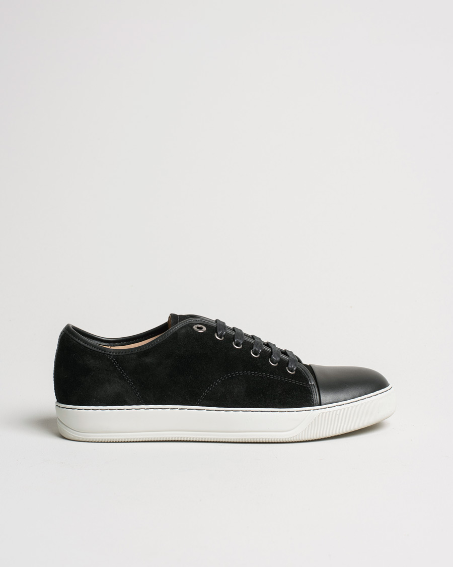 Herre | Lanvin Nappa Cap Toe Sneaker Black | Pre-owned | Lanvin Nappa Cap Toe Sneaker Black