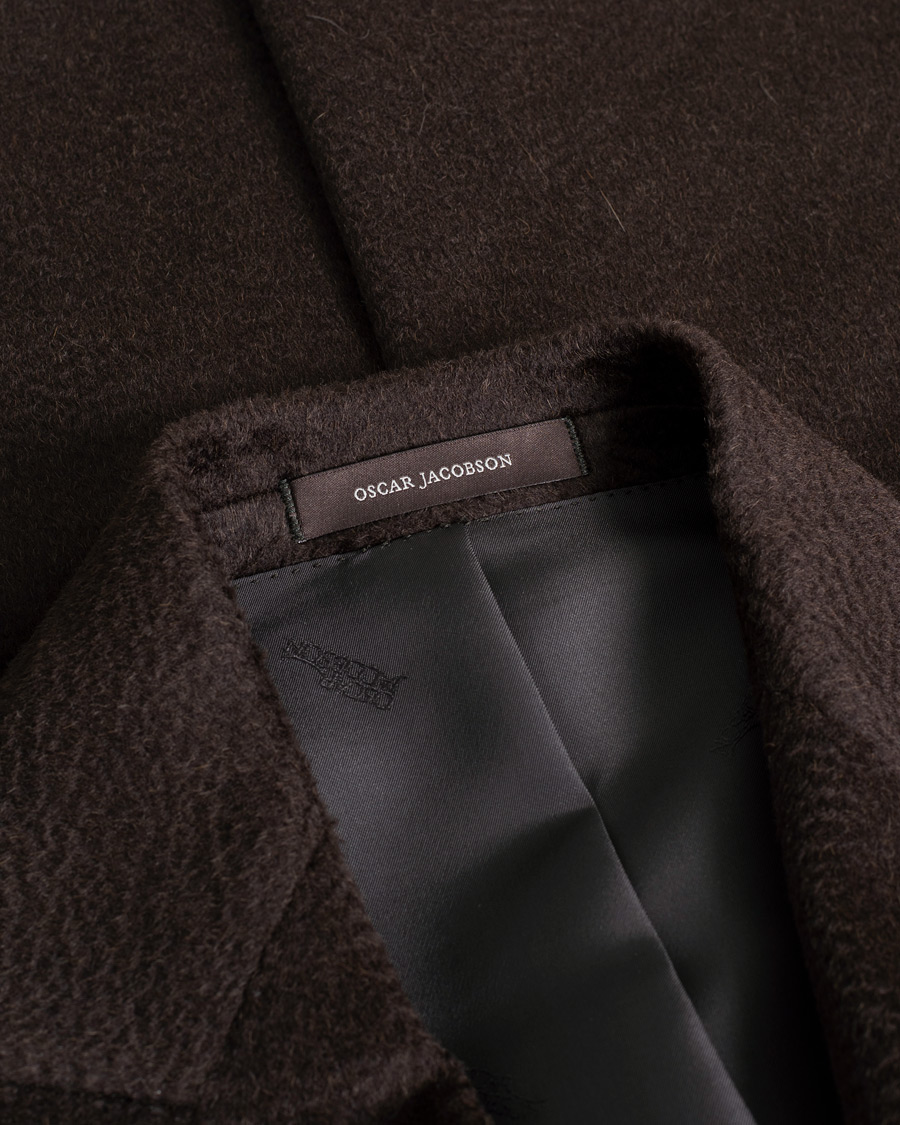 Herre | Oscar Jacobson Pekka Camel hair Coat Brown 50 | Pre-owned | Oscar Jacobson Pekka Camel hair Coat Brown 50