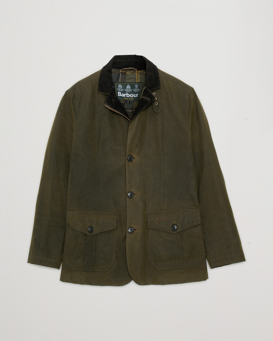Herre | Barbour Lifestyle Lutz Wax Jacket Olive | Pre-owned | Barbour Lifestyle Lutz Wax Jacket Olive