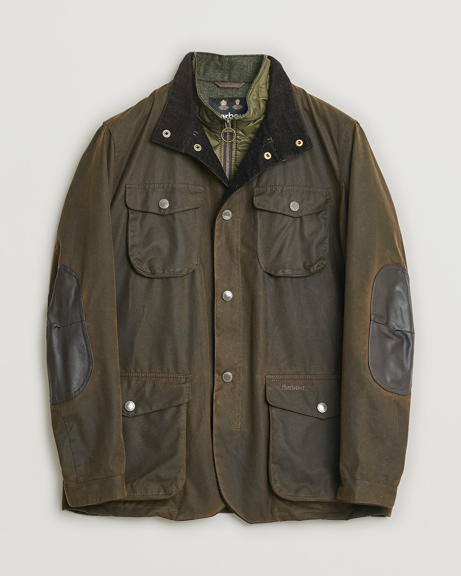Herre | Pre-owned Jakker | Pre-owned | Barbour Lifestyle Ogston Waxed Jacket Olive