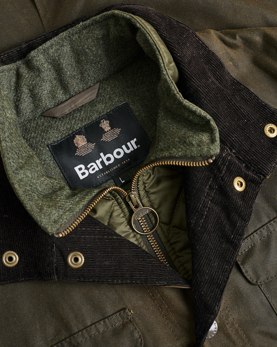 Herre | Pre-owned Jakker | Pre-owned | Barbour Lifestyle Ogston Waxed Jacket Olive