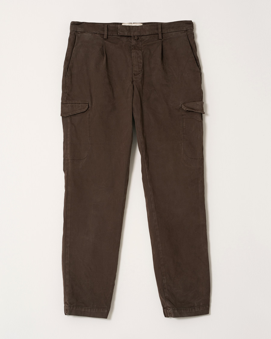 Herre | Bukser | Pre-owned | Briglia 1949 Brushed Cotton Cargo Trousers Brown 46