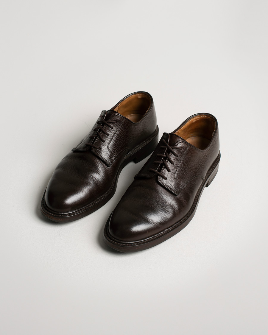 Herre | Crockett & Jones x Tärnsjö Garveri Grasmere Country Grain Dainite Dark Brown | Pre-owned | Crockett & Jones x Tärnsjö Garveri Grasmere Country Grain Dainite Dark Brown