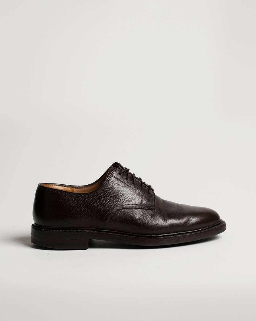 Herre | Crockett & Jones x Tärnsjö Garveri Grasmere Country Grain Dainite Dark Brown | Pre-owned | Crockett & Jones x Tärnsjö Garveri Grasmere Country Grain Dainite Dark Brown