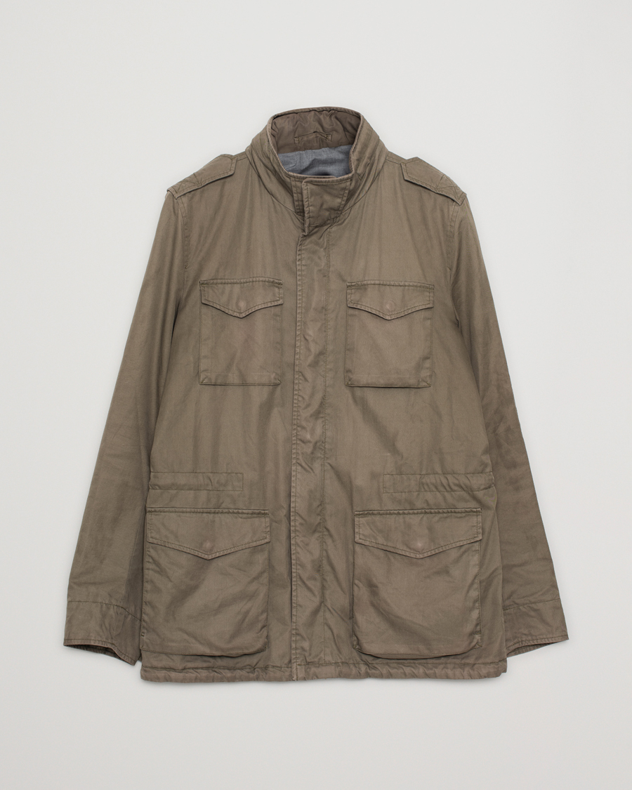 Herre | Jakker | Pre-owned | Herno Cotton Field Jacket Army Green