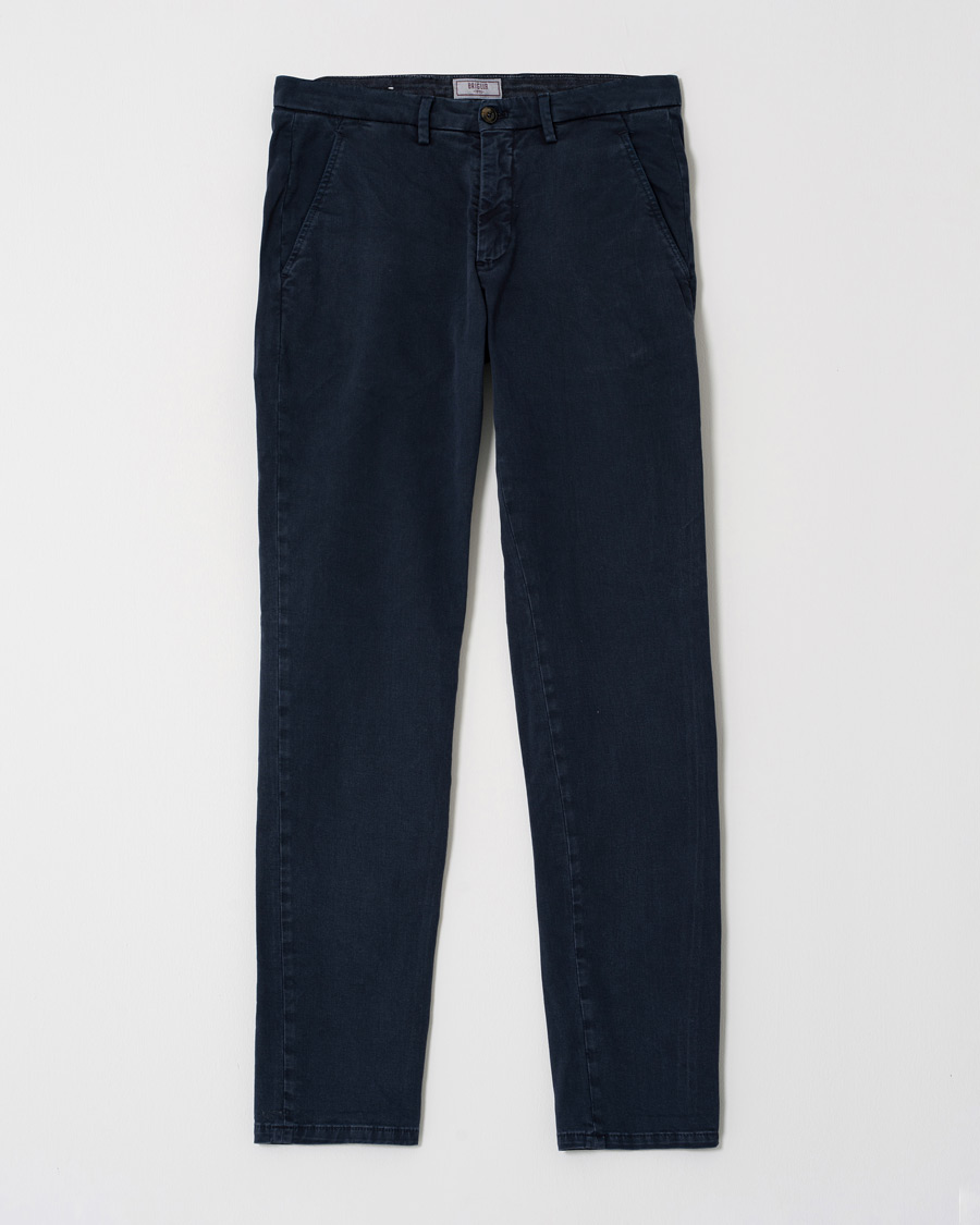 Herre | Bukser | Pre-owned | Briglia 1949 Slim Fit Cotton Chinos Navy 44