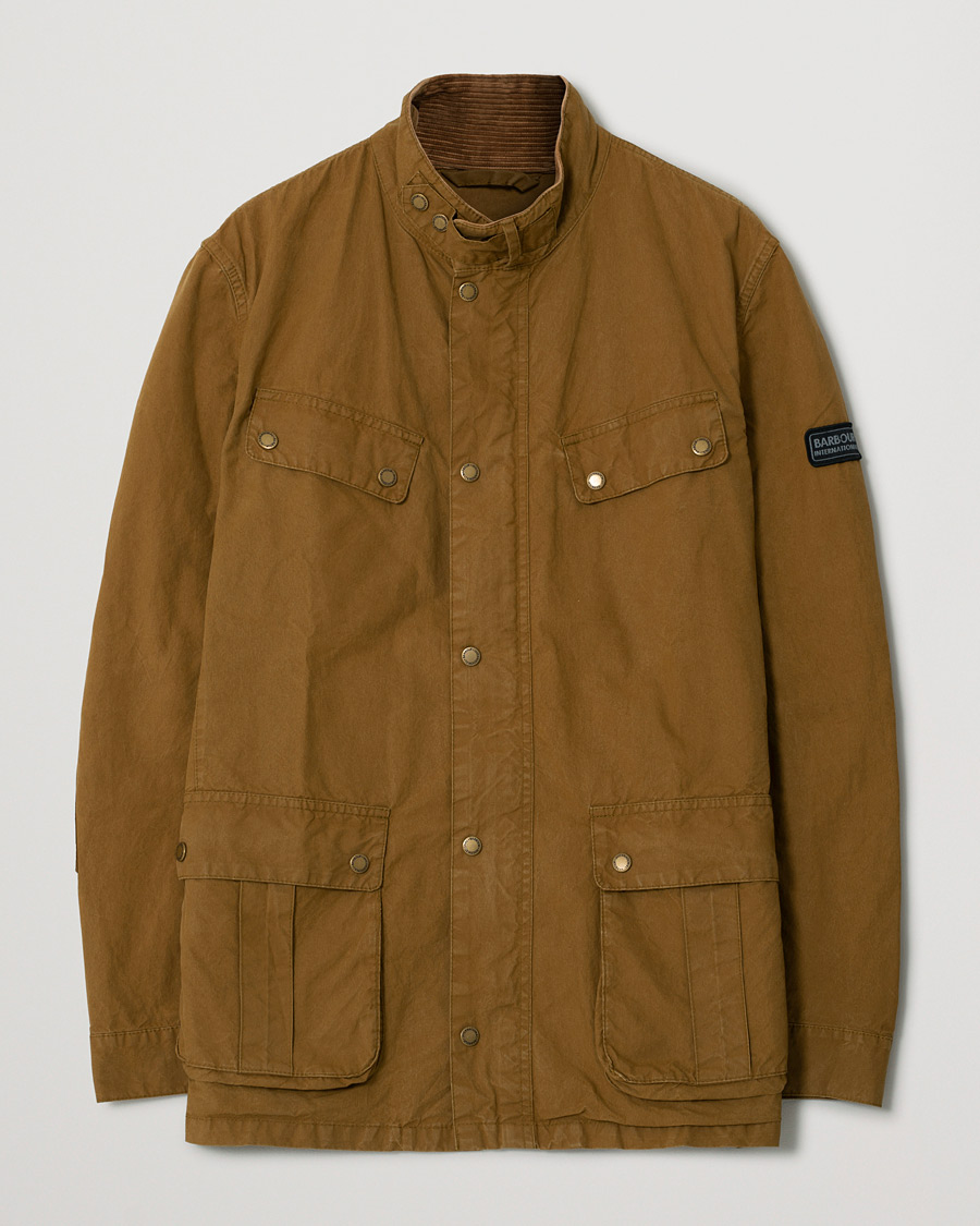 Herre | Jakker | Pre-owned | Barbour International Summer Wash Duke Casual Jacket Khaki Sand L