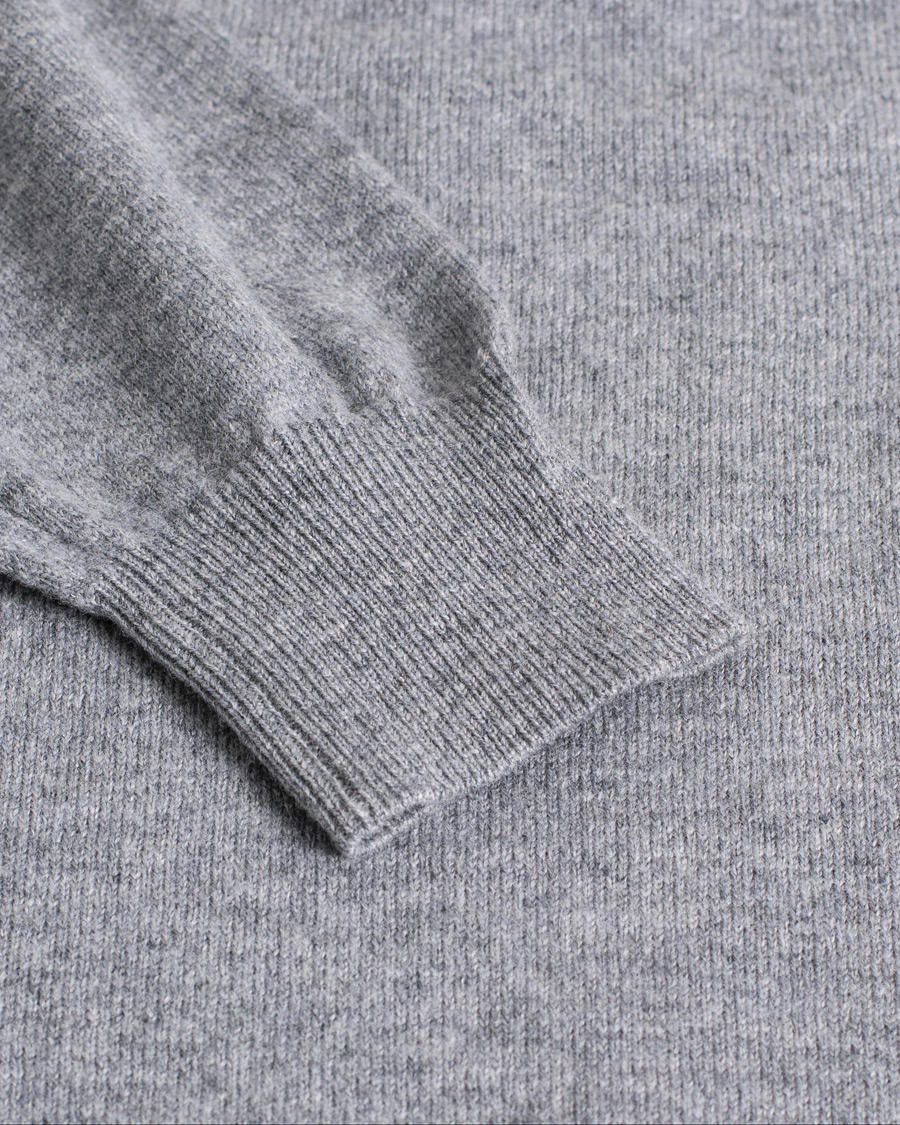 Herr |  | Pre-owned | Corneliani Virgin Wool/Cashemere Half Zip Grey 46