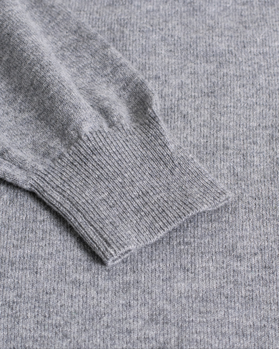 Herre | Gensere | Pre-owned | Corneliani Virgin Wool/Cashemere Half Zip Grey 46