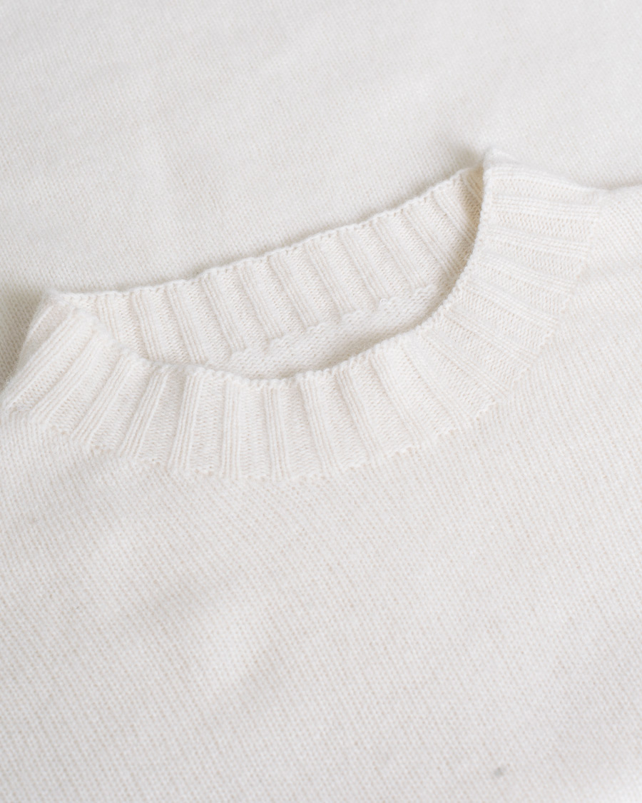 Herre | Gensere | Pre-owned | Altea Wool/Cashmere Crew Neck Sweater Latte