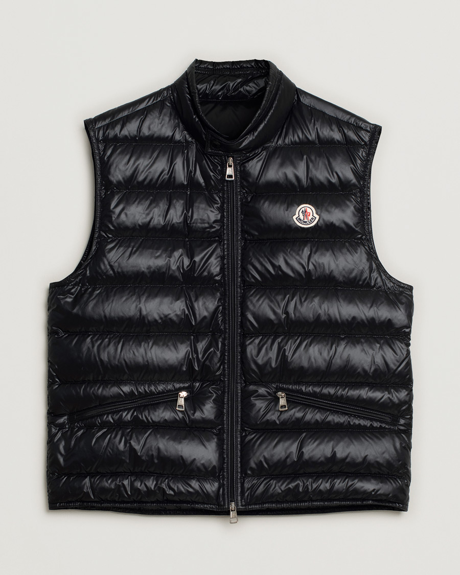 Herre | Moncler Gui Vest Black | Pre-owned | Moncler Gui Vest Black