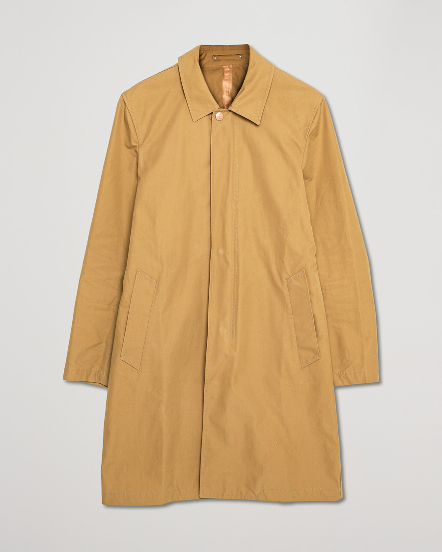 Herre | Jakker | Pre-owned | Private White V.C. Unlined Cotton Ventile Mac Coat 3.0 Mustard