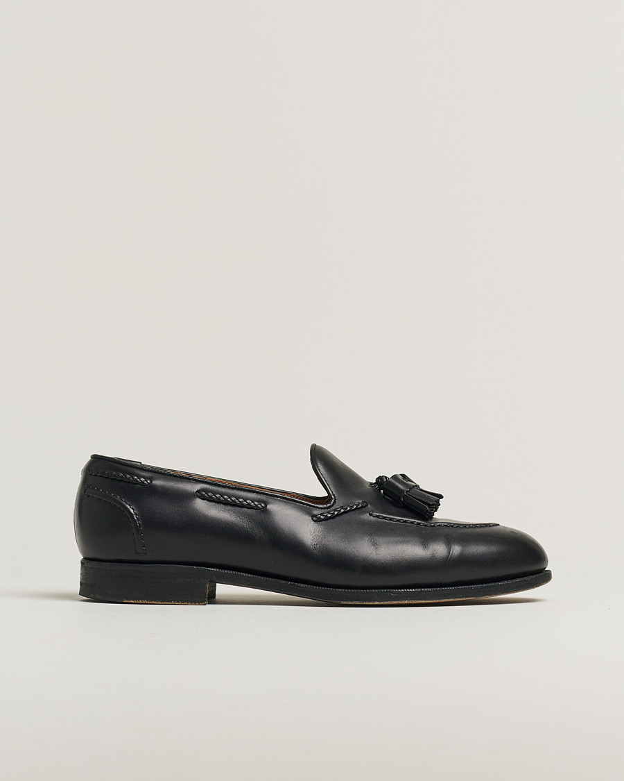 Herre | Edward Green Belgravia Tassel Loafer Black Calf | Pre-owned | Edward Green Belgravia Tassel Loafer Black Calf