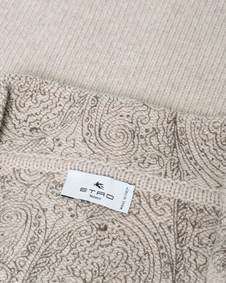 Herre | Dressjakker | Pre-owned | Etro Cashmere Knitted Blazer Beige L