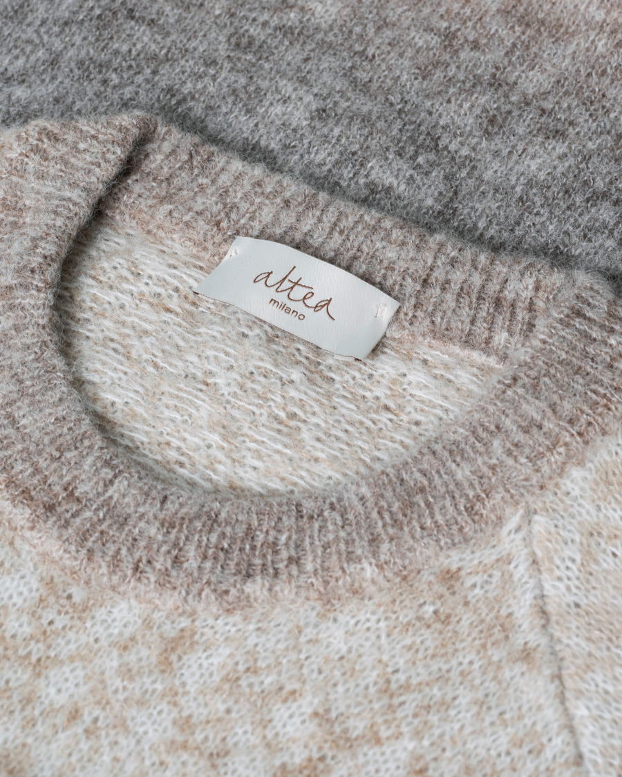 Herre | Gensere | Pre-owned | Altea Norwegian Jacquard Alpaca Sweater Beige