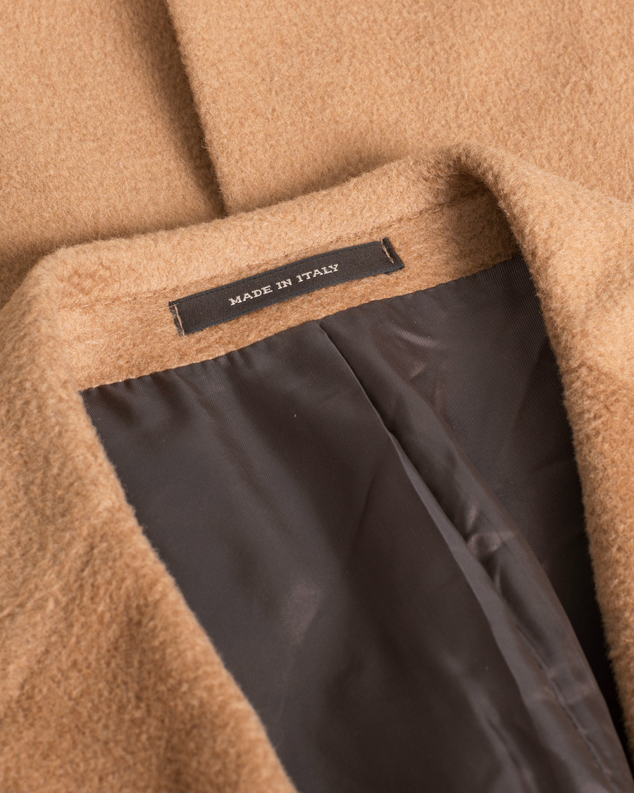 Herre | Rose & Born Double Breasted Coat Camel 54 | Pre-owned | Rose & Born Double Breasted Coat Camel 54