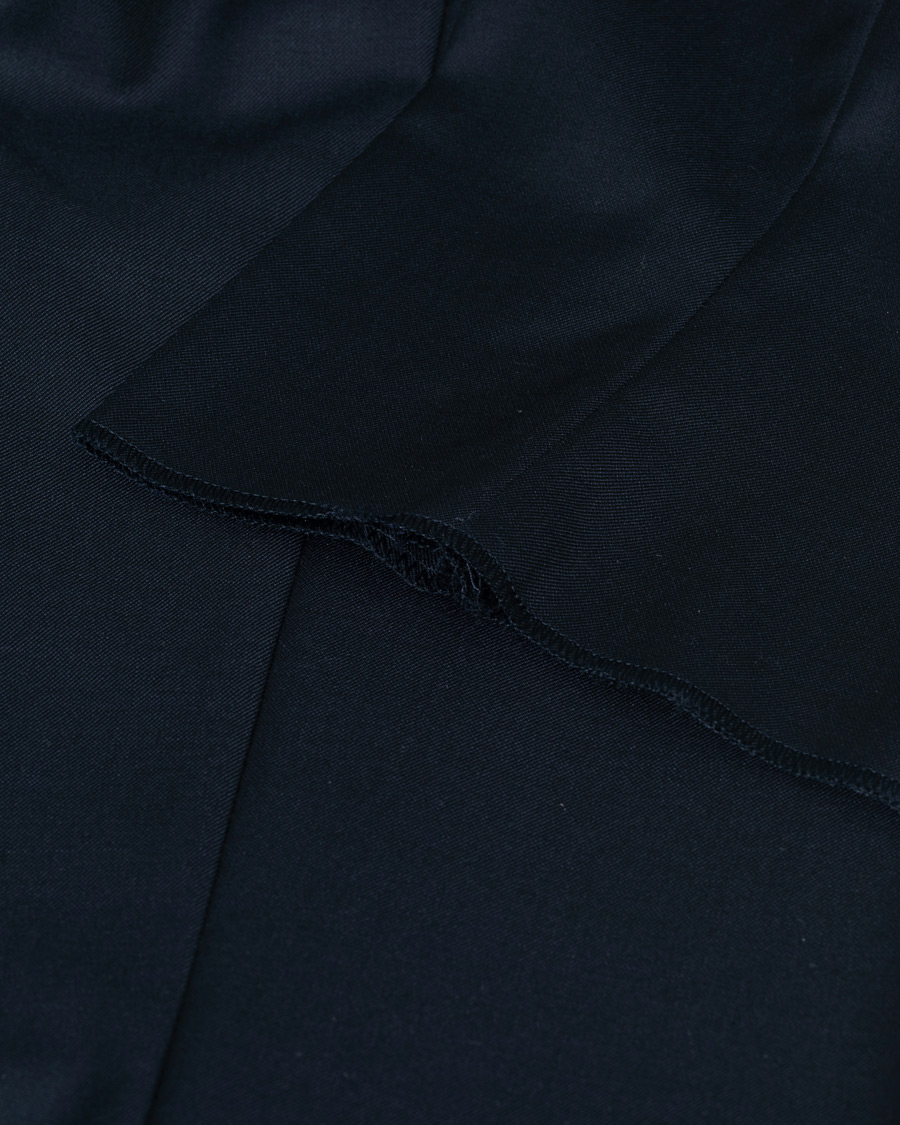 Herr |  | Pre-owned | Giorgio Armani Tapered Wool/Cashmere Gabardine Trousers Navy