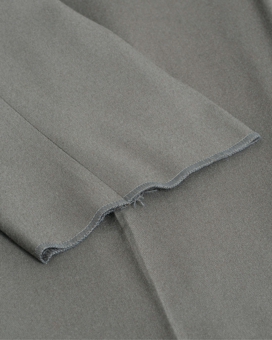 Herr | Utvalt av oss | Pre-owned | Giorgio Armani Tapered Wool Flannel Trousers Light Grey