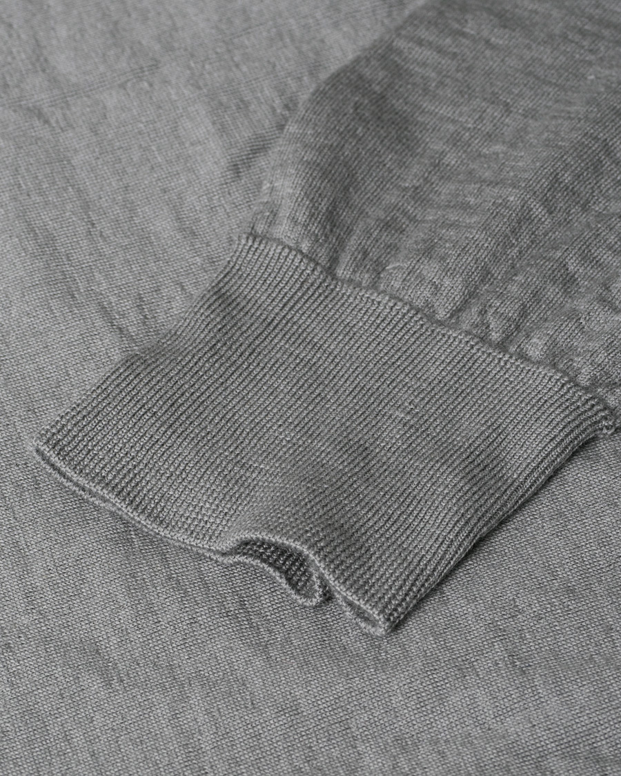 Herr | Utvalt av oss | Pre-owned | Giorgio Armani Virgin Wool Knitted Polo Dove Grey 50