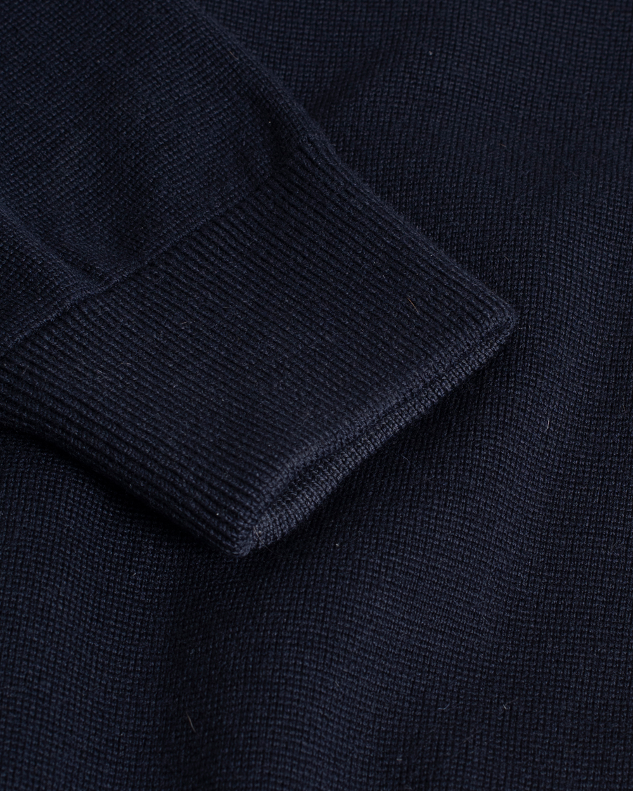 Herre | Gensere | Pre-owned | Moncler Hybrid Zip Sweater Navy