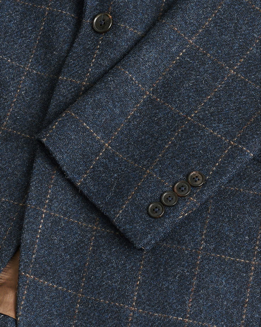 Herre | Pre-owned Dressjakker | Pre-owned | Walker Slater Edward Tweed Cheked Blazer Navy UK40 - EU50