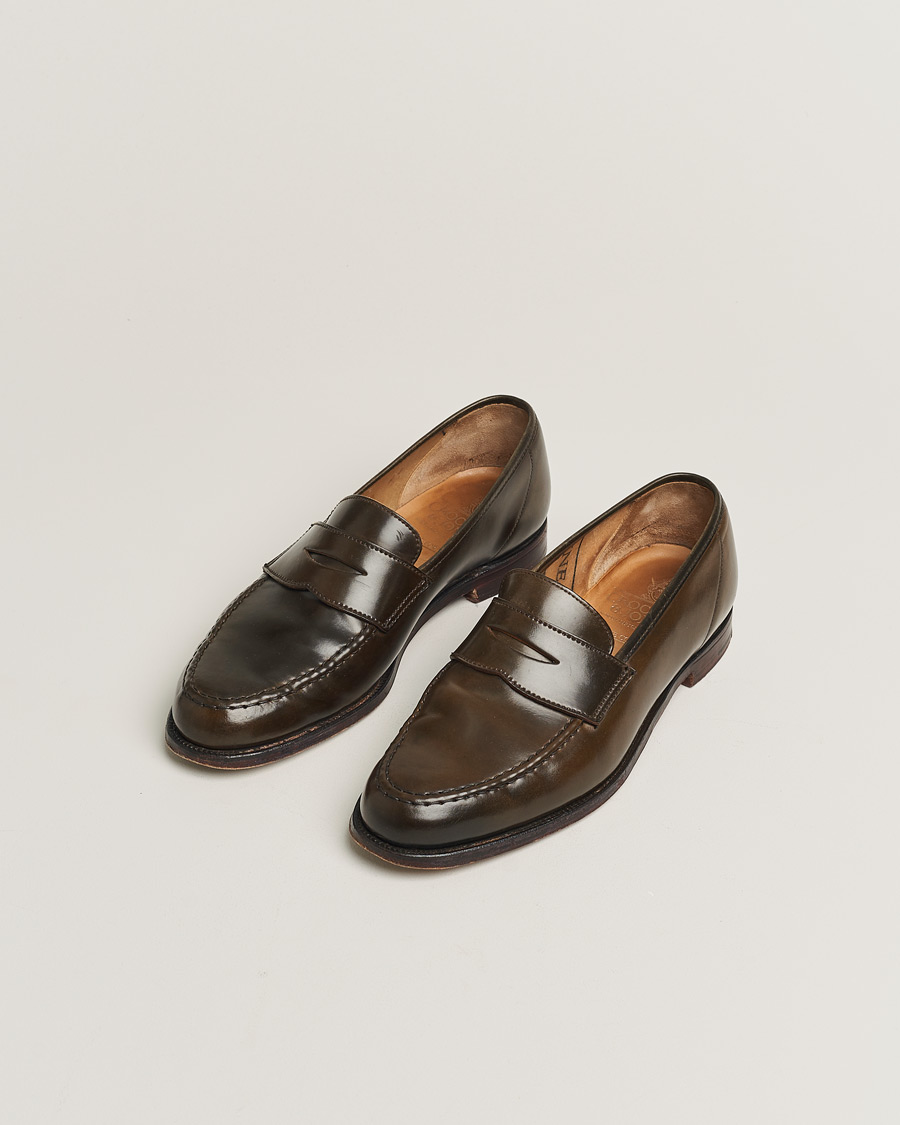 Herre | Crockett & Jones Harvard Unlined Loafer Dark Brown Cordovan | Pre-owned | Crockett & Jones Harvard Unlined Loafer Dark Brown Cordovan