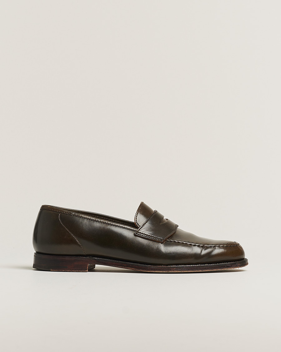 Herre | Crockett & Jones Harvard Unlined Loafer Dark Brown Cordovan | Pre-owned | Crockett & Jones Harvard Unlined Loafer Dark Brown Cordovan