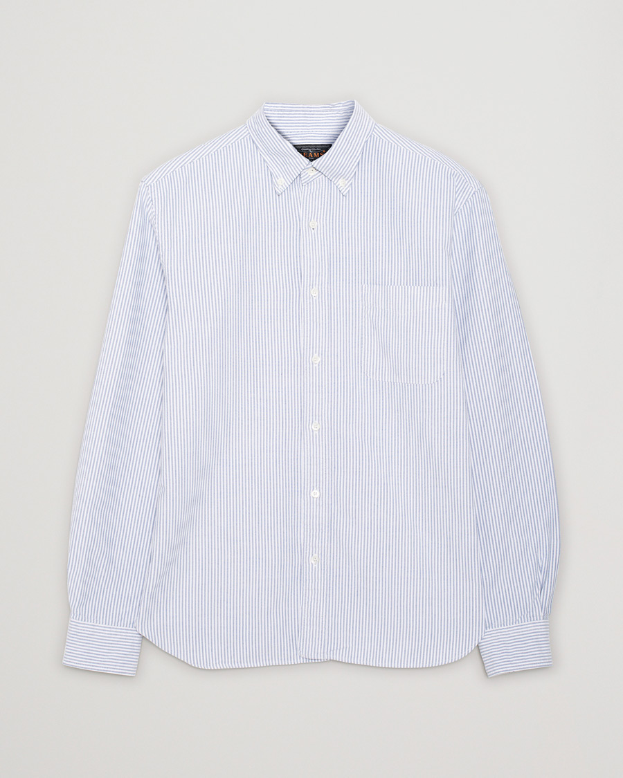 Herre | Skjorter | Pre-owned | BEAMS PLUS Oxford Button Down Shirt Blue Stripe