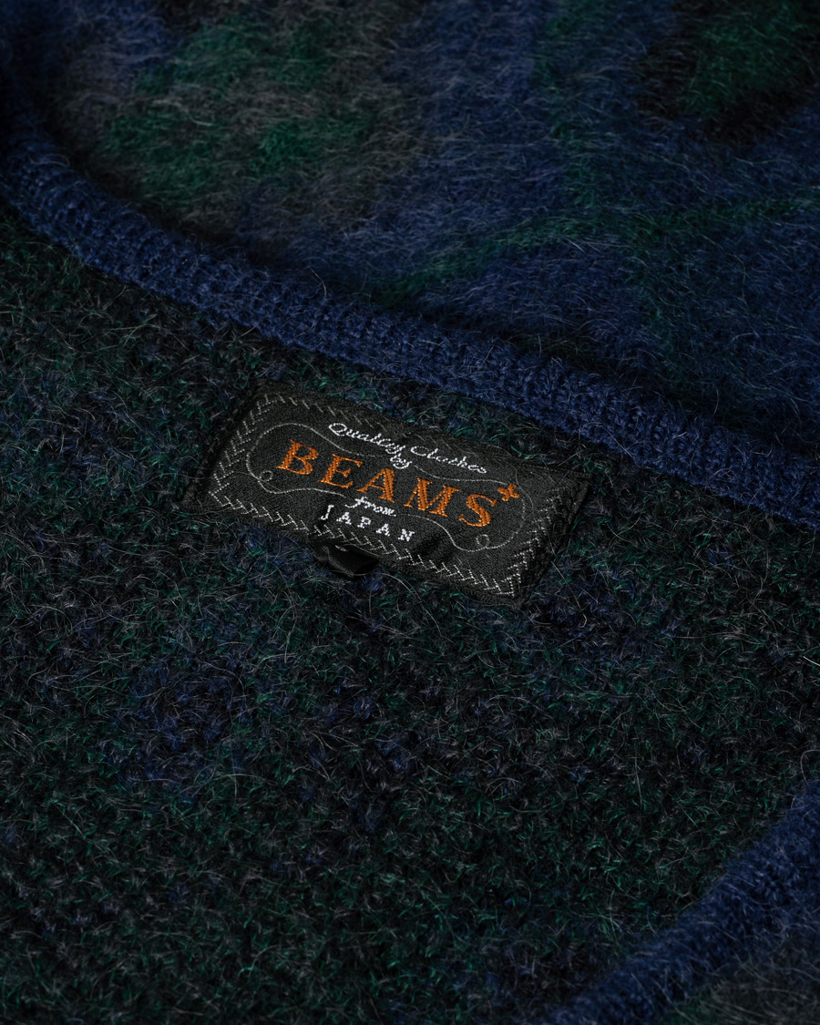 Herre | Gensere | Pre-owned | BEAMS PLUS Botanical Jacquard Cardigan Navy