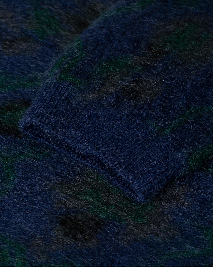 Herre | Gensere | Pre-owned | BEAMS PLUS Botanical Jacquard Cardigan Navy