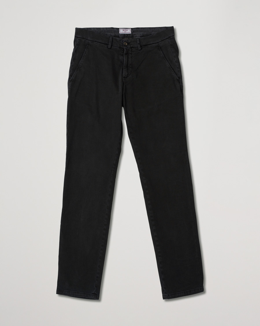 Herre | Bukser | Pre-owned | Briglia 1949 Slim Fit Cotton Stretch Chino Black