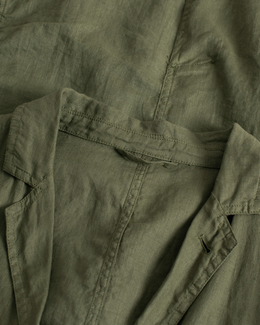 Herre | Dressjakker | Pre-owned | Aspesi Samuraki Linen Blazer Military