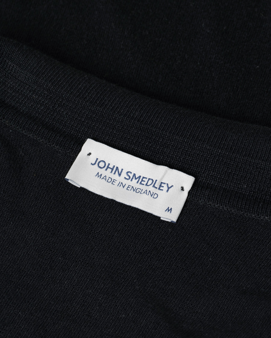 Herre | Pikéer | Pre-owned | John Smedley Adrian Slim Fit Sea Island Polo Black