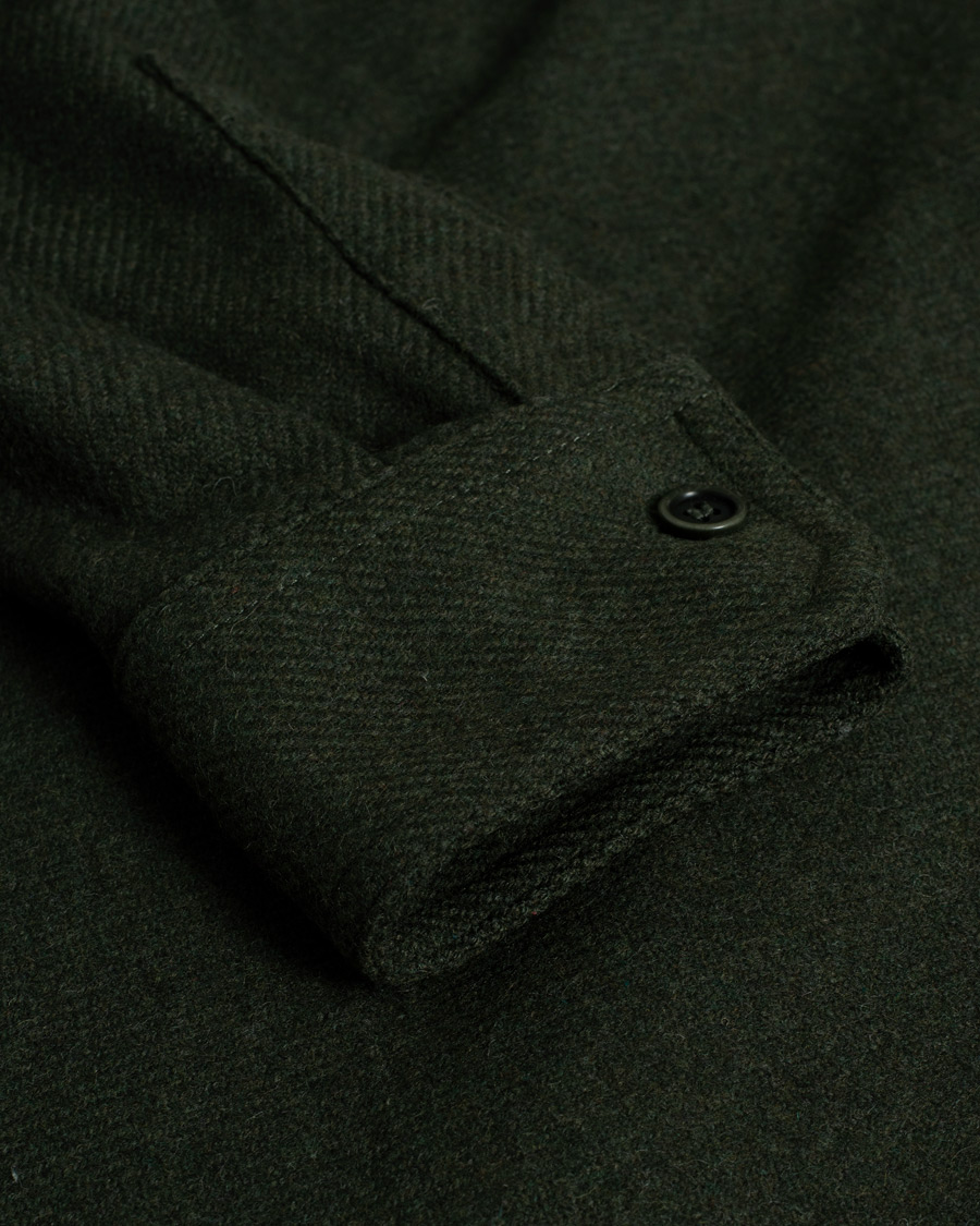 Herre | Skjorter | Pre-owned | A.P.C. Basile Wool Shirt Jacket Olive