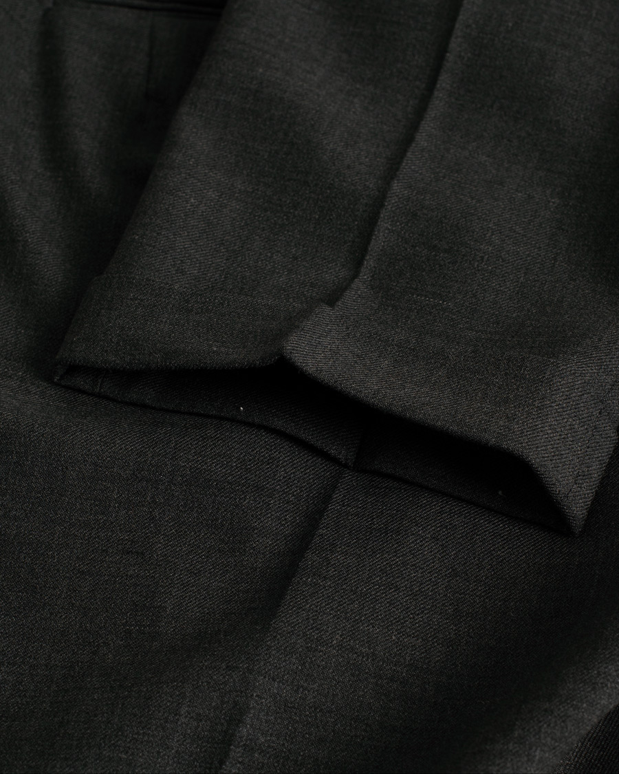 Herre | Berwich Retro Elax Wool Trousers Dark Grey 46 | Pre-owned | Berwich Retro Elax Wool Trousers Dark Grey 46