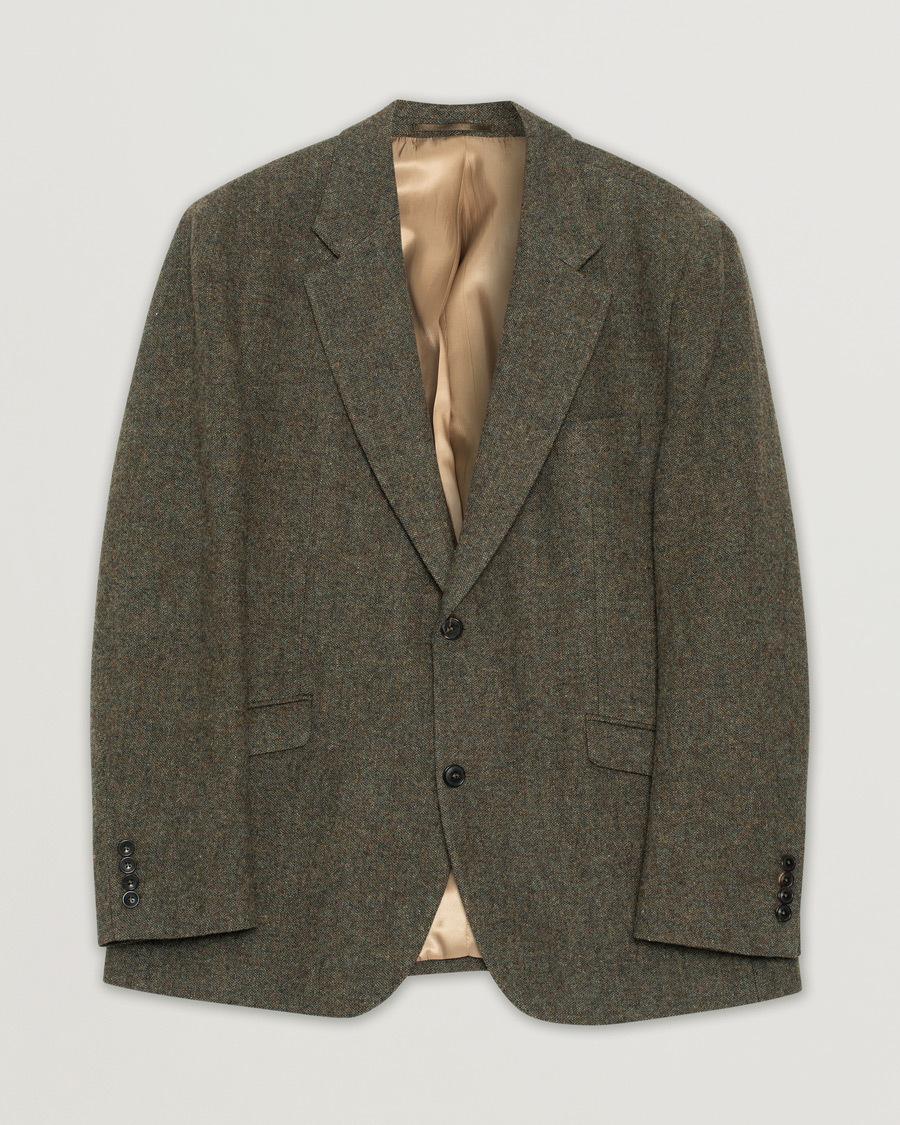 Herre | Walker Slater William Shetland Tweed Jacket Moss Donegal 56 | Pre-owned | Walker Slater William Shetland Tweed Jacket Moss Donegal 56
