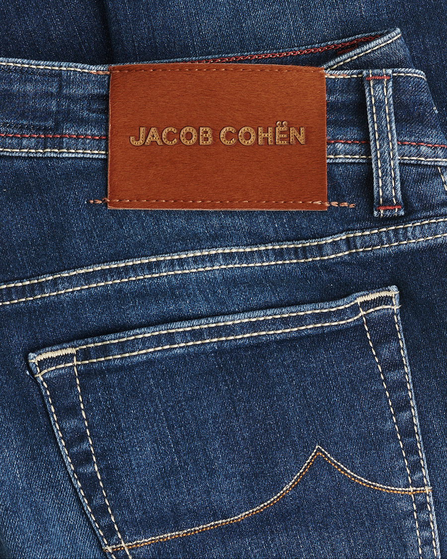 Herre | Pre-owned Jeans | Pre-owned | Jacob Cohën Bard 688 Slim Fit Stretch Jeans Medium Dark W34